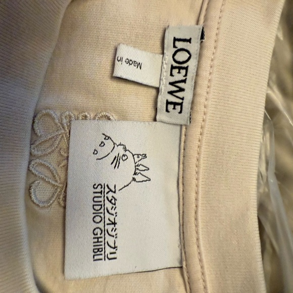 Loewe totoro Cream and Black Graphic T-Shirt - Picture 5 of 8